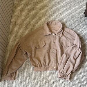 Women's Tan Corduroy Jacket